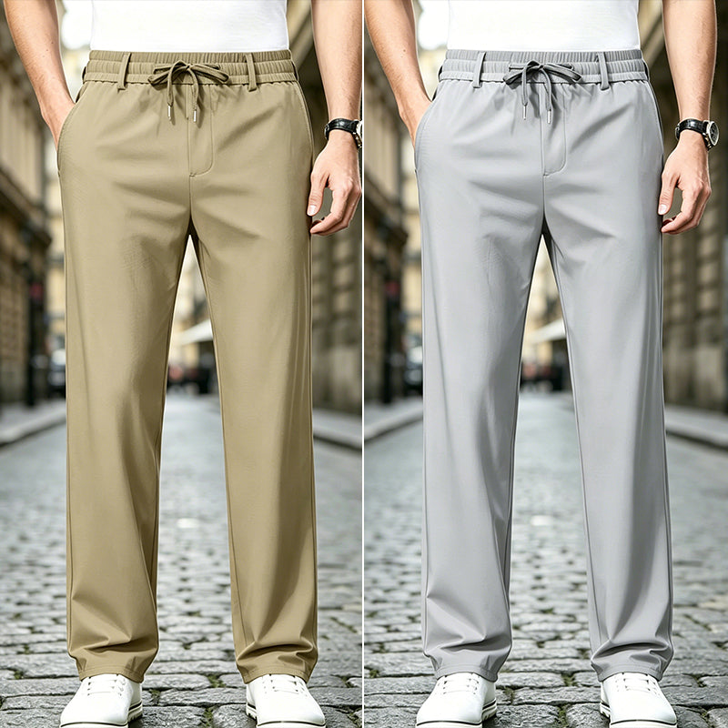 👖【Cumpărați 1 obțineți 1 gratuit】Pantaloni Casual cu Croială Dreaptă – Material Elastic, Fin și Respirabil pentru Confort Maxim-🔥