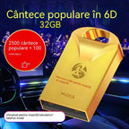 🔥🔥【32 GB】Stick USB universal de înaltă calitate pentru muzică în mașină【2500 de melodii populare + 100 de videoclipuri】
