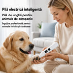 🔥【Cumpără 1 și primești 1 gratis】🐱🐶 Pilă electrică pentru unghiile animalelor de companie cu indicator LED de putere