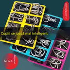 🧩🧠【Set 3 bucăți】Jucărie educativă pentru copii – puzzle de tip lacăt inteligent  pentru dezvoltarea gândirii