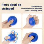 Minge Ortopedică pentru Recuperarea Degetelor și a Mânii, cu Inele de Fixare, Dispozitiv Antrenament Forță și Mobilitate pentru Seniori sau AVC