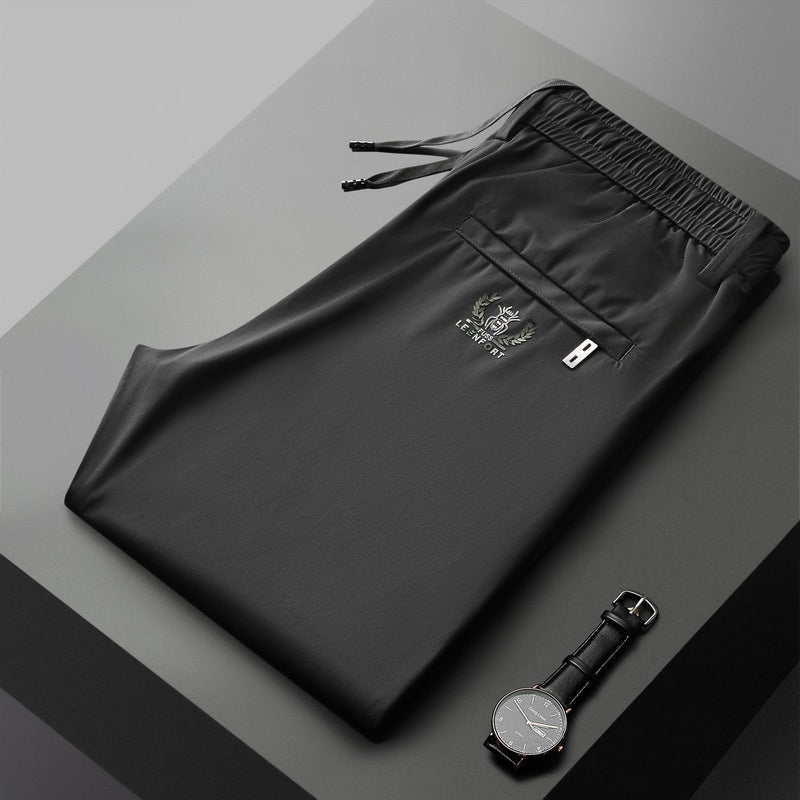 🔥🔥【40-115kg】🔥Pantaloni noi de mătase elastică din gheață pentru primăvară și vară 2026-Plătiți online și economisiți 30lei