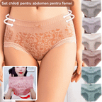 ✔【Cumpărați 4, primiți 4 gratuit】🔥【8 buc】🔥Slip de damă cu talie înaltă, antibacteriană, absorbantă de umiditate