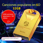 🔥🔥【32 GB】Stick USB universal de înaltă calitate pentru muzică în mașină【2500 de melodii populare + 100 de videoclipuri】