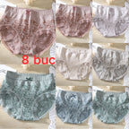✔【Cumpărați 4, primiți 4 gratuit】🔥【8 buc】🔥Slip de damă cu talie înaltă, antibacteriană, absorbantă de umiditate