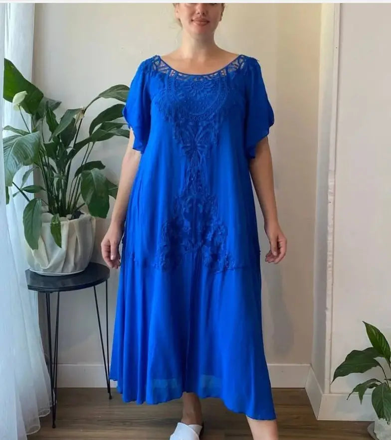 👗2026 Nouă rochie de damă largi din dantelă mărime mare