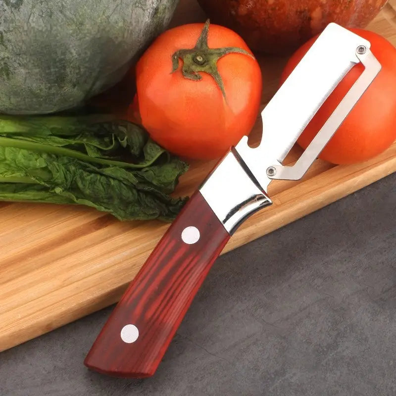 【Cumpără 1, Primești 1 GRATIS】 🔪 Curățător de bucătărie multifuncțional 3în1: curăță, feliază și deschide dopurile sticlelor!