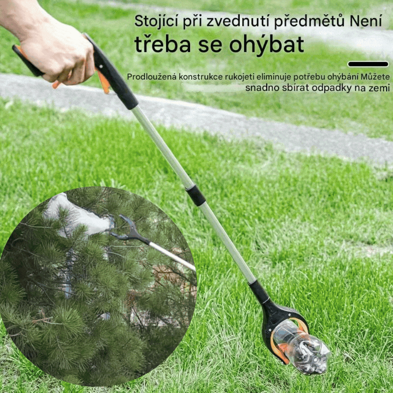 🔥Clip pliabil extra lung și clemă pentru gunoi, pentru utilizare în exterior și în interior（Prindere pliabilă cu clemă rotativă la 360°）