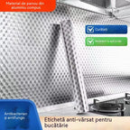 【30cm*10m】🛡️ Folie de aluminiu adezivă detașabilă – rezistentă la grăsime, la căldură și ușor de curățat