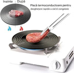🔥 🍳Placă conducătoare de căldură pentru aragaz de uz casnic  (potrivită pentru gătit, prepararea supei, dezghețarea ingredientelor，protejează oala de arderea neagră bucată)
