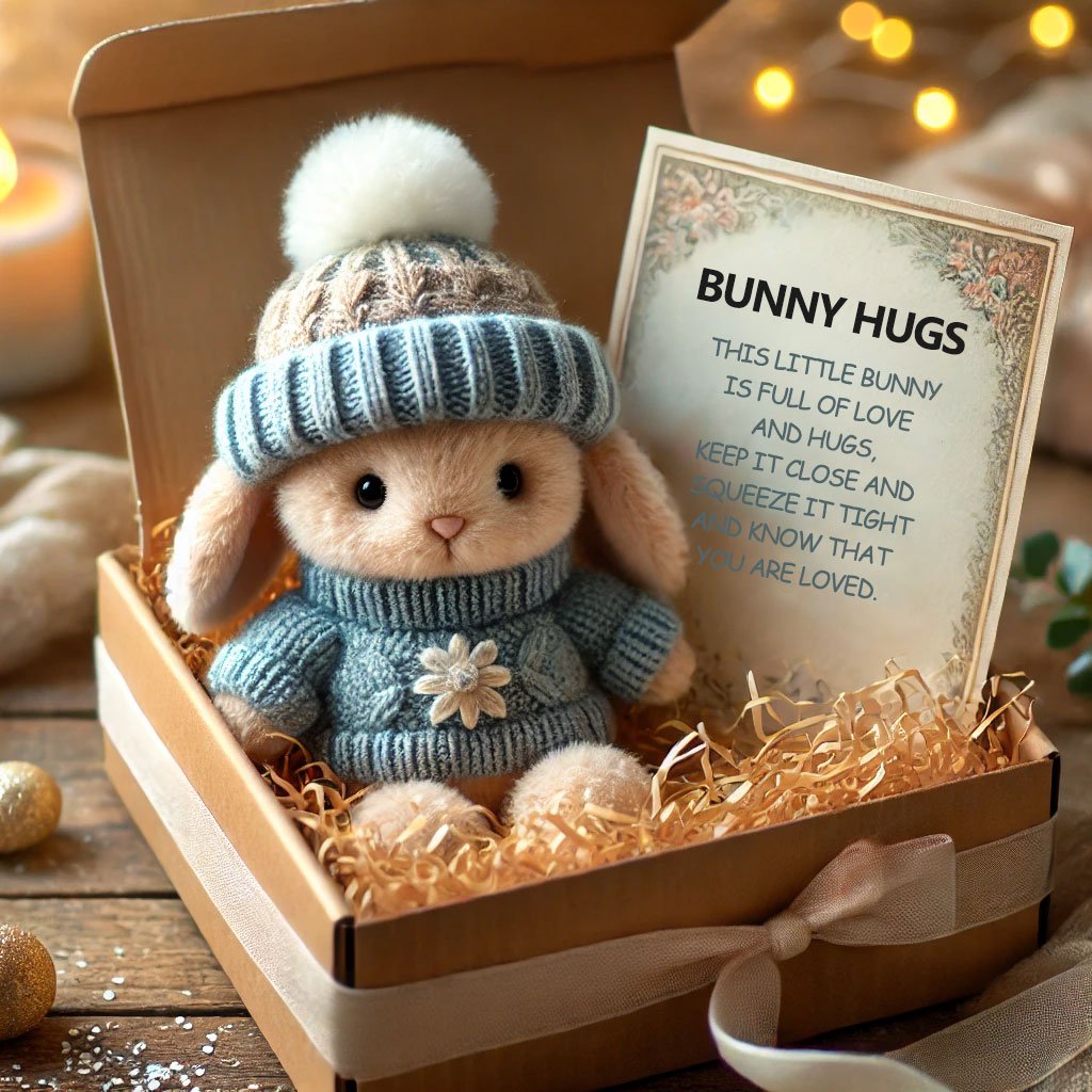 🔥Reducere specială săptămânală🐇Mini îmbrățișări de iepuraș, făcut manual, cadou drăguț de Paște🎁