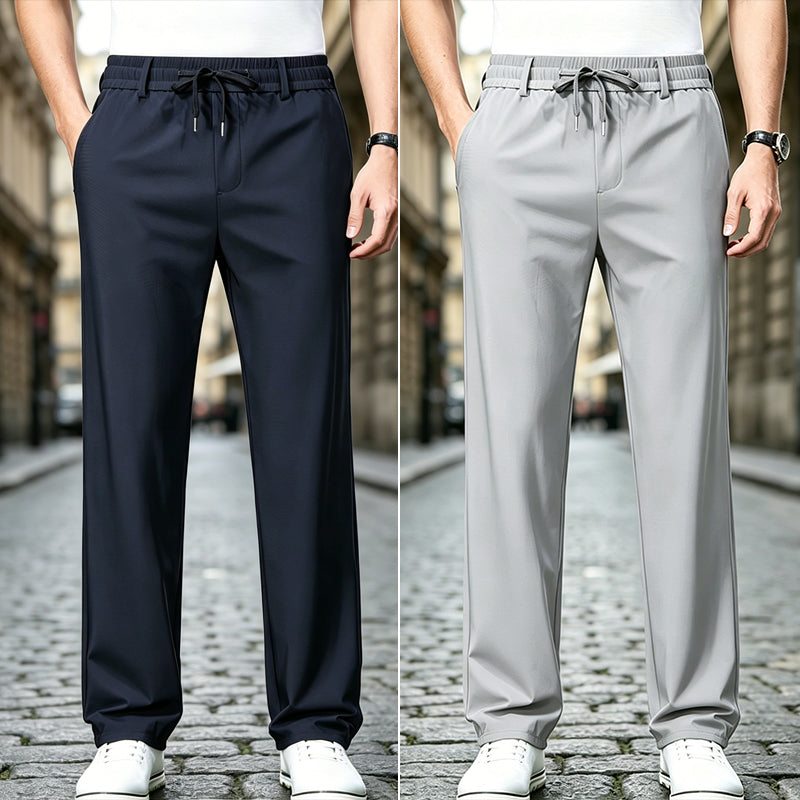 👖【Cumpărați 1 obțineți 1 gratuit】Pantaloni Casual cu Croială Dreaptă – Material Elastic, Fin și Respirabil pentru Confort Maxim-🔥