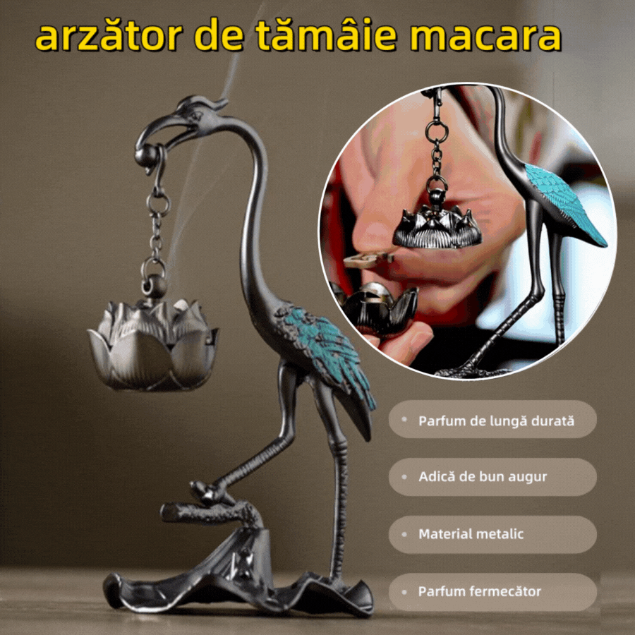 🌲🌲Arzător de tămâie cu macara agățată