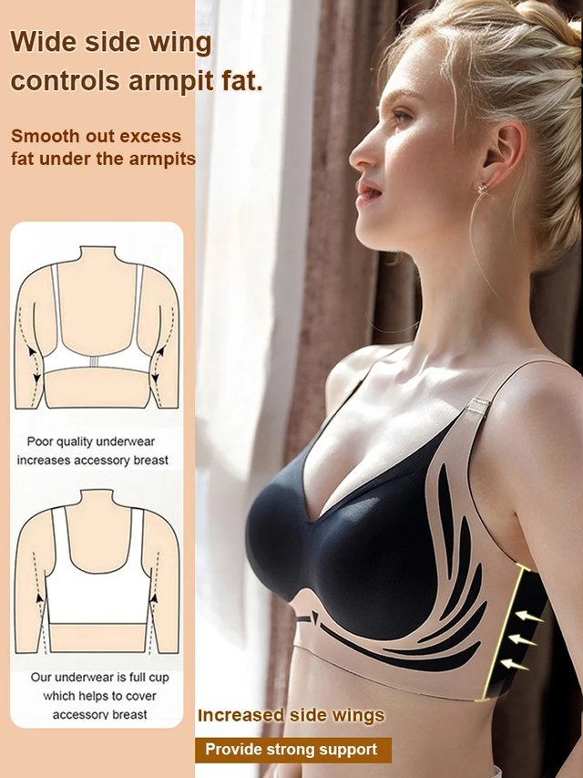 😍【Cumpărați 1, primiți 1 gratuit】Sutien pentru femei fără sârmă, dintr-o bucată❤️【40-85KG】