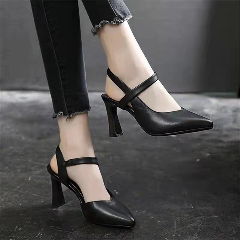 🔥【+7 cm înălțare】👠 Pantofi cu toc înalt din piele naturală, vârf ascuțit, eleganți