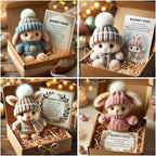 🔥Reducere specială săptămânală🐇Mini îmbrățișări de iepuraș, făcut manual, cadou drăguț de Paște🎁