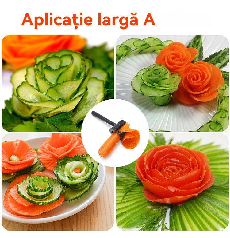 🔥🎨【Cumpărați 1 obțineți 1 gratuit】 Cuțit pentru decorat legume și fructe – din oțel inoxidabil, pentru platinguri spectaculoase!