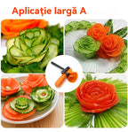 🔥🎨【Cumpărați 1 obțineți 1 gratuit】 Cuțit pentru decorat legume și fructe – din oțel inoxidabil, pentru platinguri spectaculoase!