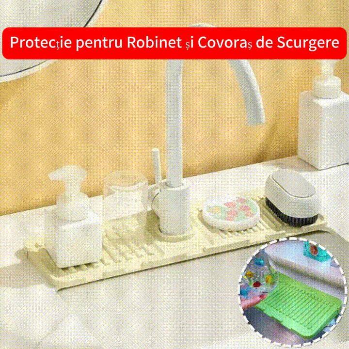 【🎁Cumpara 1 obtine 1 gratuit】💦🚰Protecție pentru robinet și covor de scurgere