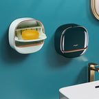 【🎁50%OFF】🧼🫧Cutie de săpun fără gaură montată pe perete cu capac pentru baie