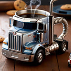 🚛Căni de cafea lucrate manual pentru semi-camioane