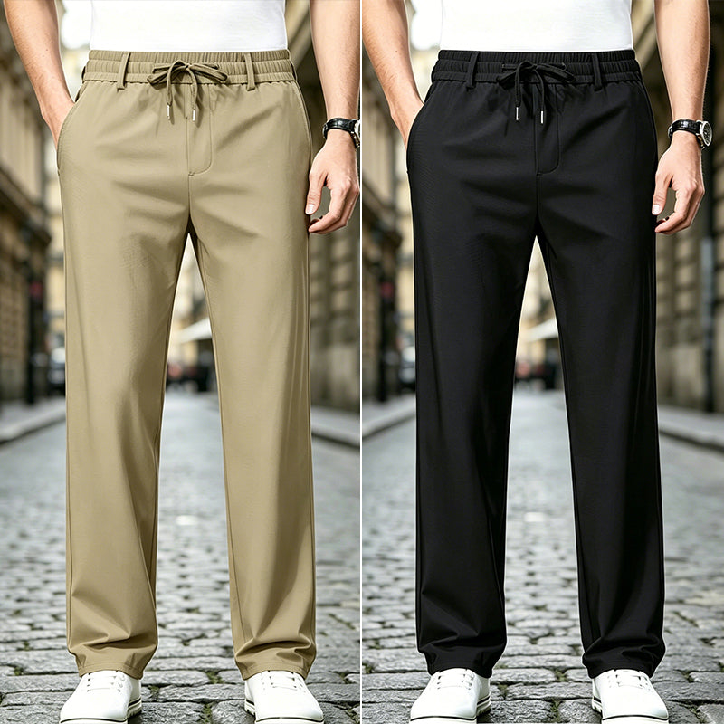 👖【Cumpărați 1 obțineți 1 gratuit】Pantaloni Casual cu Croială Dreaptă – Material Elastic, Fin și Respirabil pentru Confort Maxim-🔥