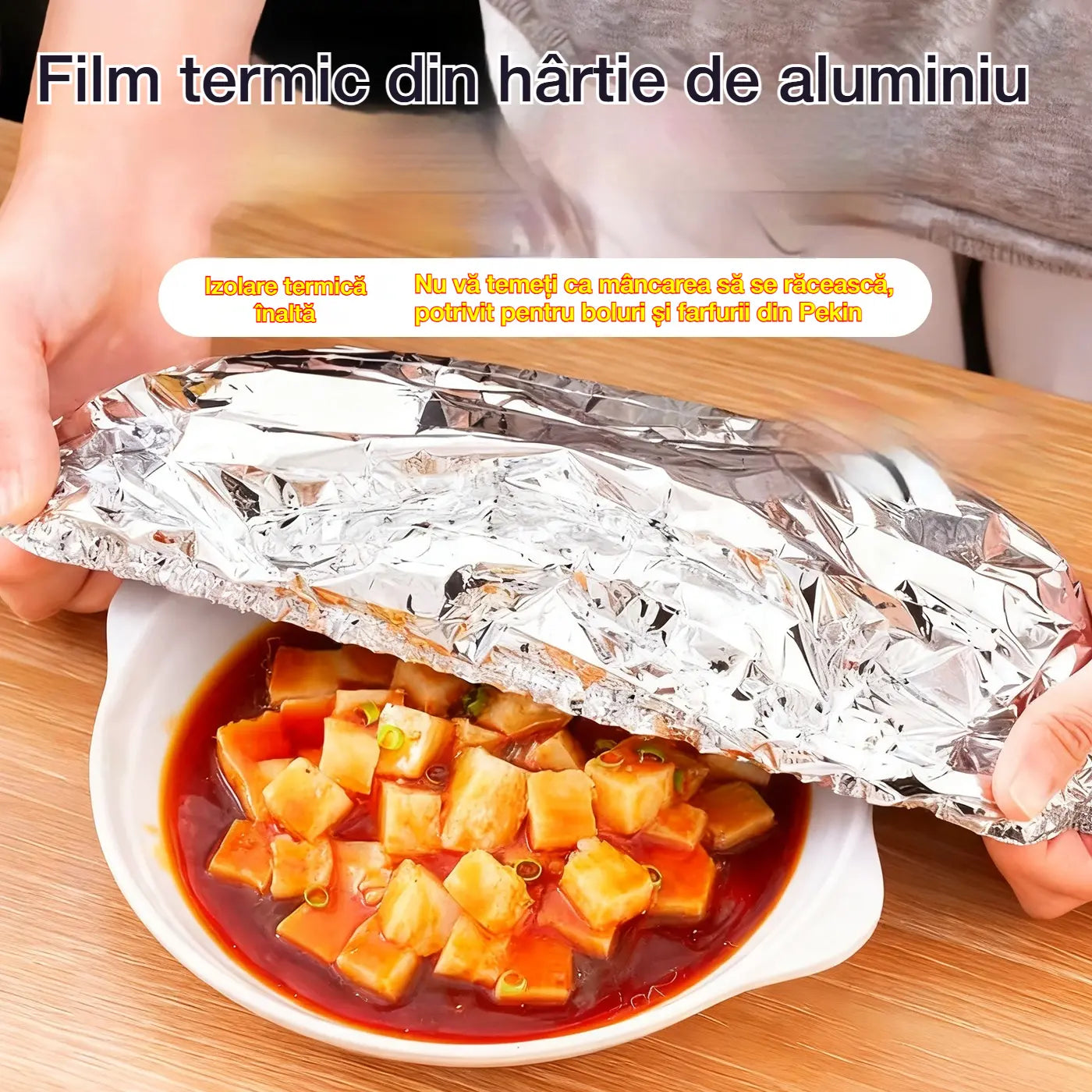 📢📢 REDUCERE 50%!⏰【100 bucăți】Husă izolatoare din folie de aluminiu