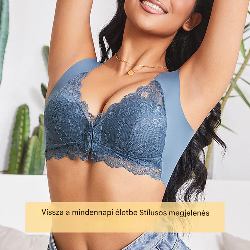 【Vânzare directă de la fabrică, doar astăzi】【Set de 5 bucăți】【40-100 kg】Sutien cu efect de ridicare a sânilor, cu spate decupat din dantelă, mărimi mari, cu design decupat pentru ridicarea sânilor, cu închidere în față
