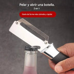 【Cumpără 1, Primești 1 GRATIS】 🔪 Curățător de bucătărie multifuncțional 3în1: curăță, feliază și deschide dopurile sticlelor!