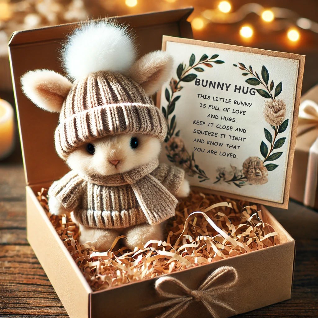 🔥Reducere specială săptămânală🐇Mini îmbrățișări de iepuraș, făcut manual, cadou drăguț de Paște🎁